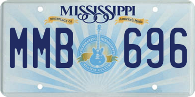 MS license plate MMB696