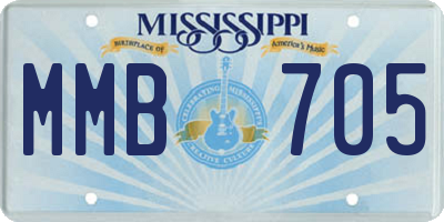 MS license plate MMB705