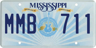 MS license plate MMB711