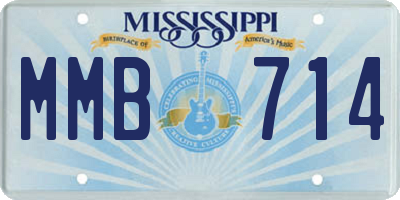 MS license plate MMB714
