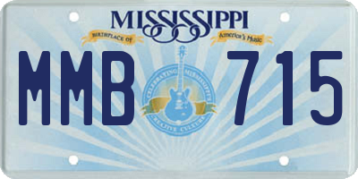 MS license plate MMB715