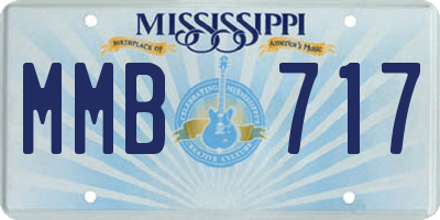 MS license plate MMB717