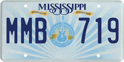MS license plate MMB719
