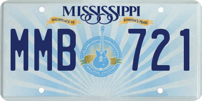 MS license plate MMB721
