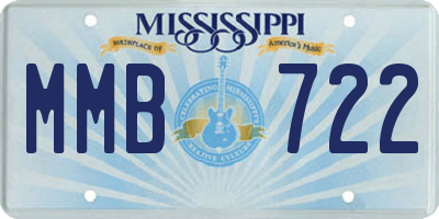MS license plate MMB722