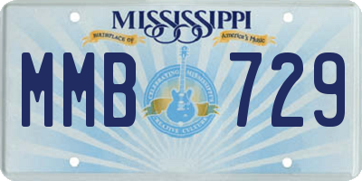 MS license plate MMB729