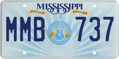 MS license plate MMB737