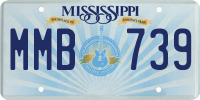 MS license plate MMB739