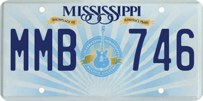 MS license plate MMB746