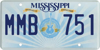 MS license plate MMB751