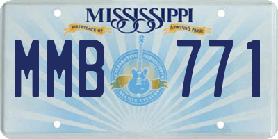MS license plate MMB771