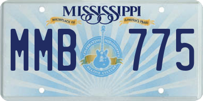 MS license plate MMB775