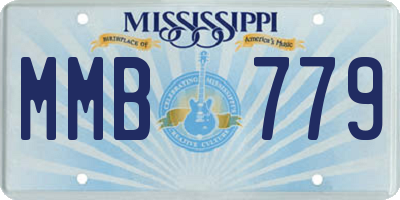 MS license plate MMB779