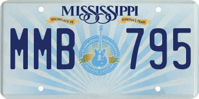 MS license plate MMB795