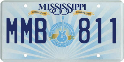 MS license plate MMB811
