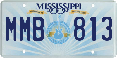 MS license plate MMB813