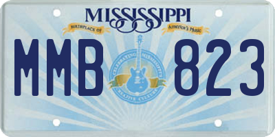 MS license plate MMB823