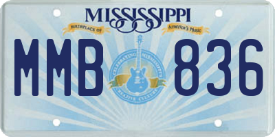 MS license plate MMB836