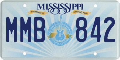 MS license plate MMB842