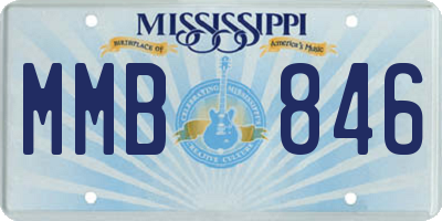 MS license plate MMB846