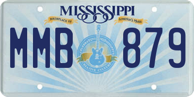 MS license plate MMB879
