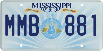 MS license plate MMB881
