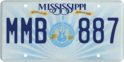 MS license plate MMB887