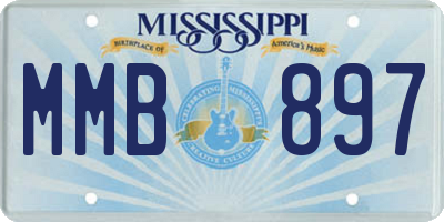 MS license plate MMB897