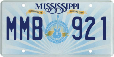 MS license plate MMB921