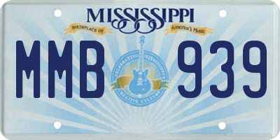 MS license plate MMB939