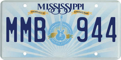 MS license plate MMB944