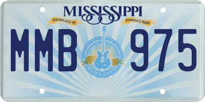 MS license plate MMB975