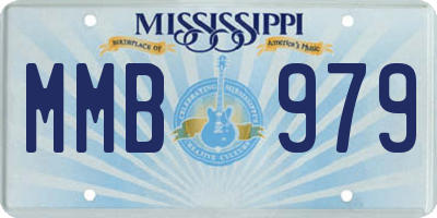 MS license plate MMB979