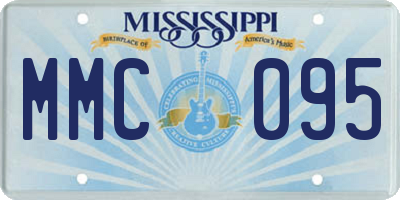 MS license plate MMC095