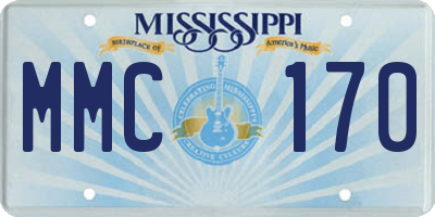 MS license plate MMC170