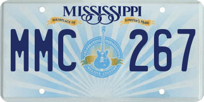 MS license plate MMC267