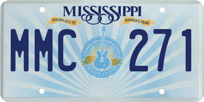 MS license plate MMC271