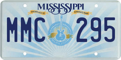 MS license plate MMC295