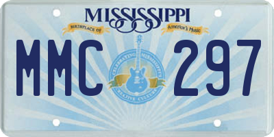 MS license plate MMC297