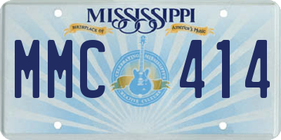 MS license plate MMC414