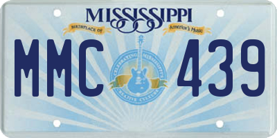 MS license plate MMC439