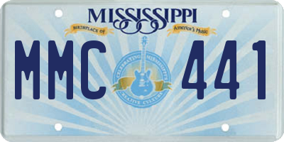 MS license plate MMC441