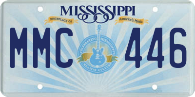 MS license plate MMC446