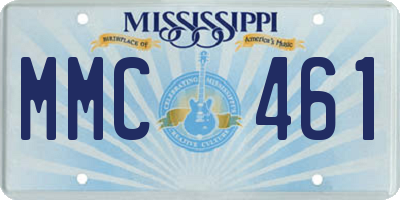 MS license plate MMC461