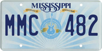 MS license plate MMC482