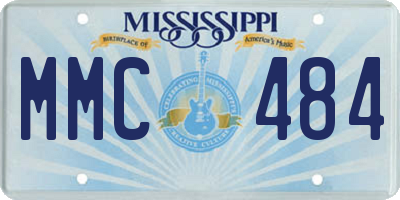 MS license plate MMC484