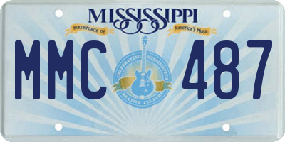 MS license plate MMC487