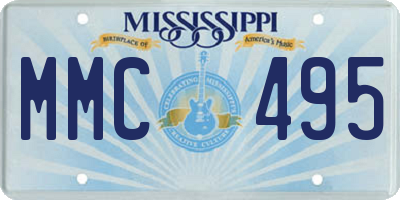 MS license plate MMC495