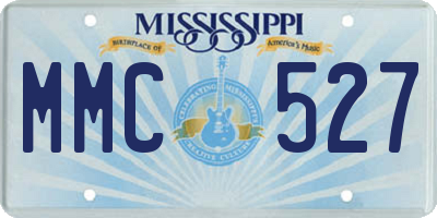 MS license plate MMC527