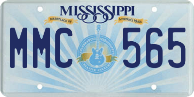 MS license plate MMC565